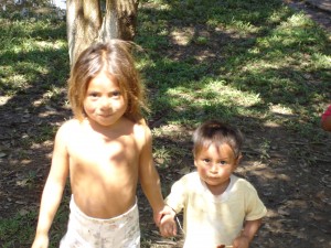 Two village children