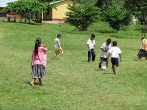 kids playing soccer