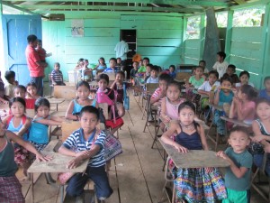 Mayan Q'eqchi Schoolchildren in rural village