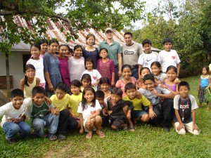 Schoolchildren from Lagunita Salvador