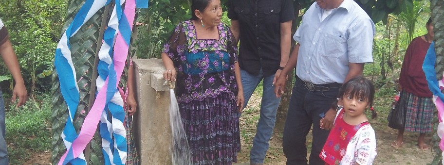 clean water delivered to mayan villagers of Lagunita Salvador